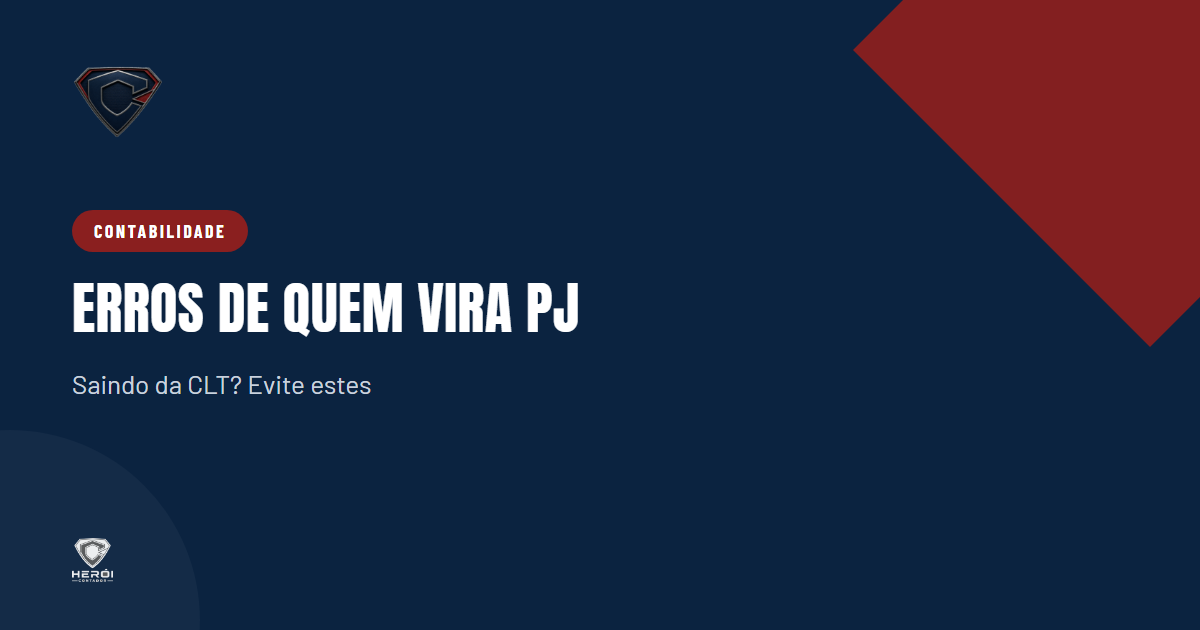 erros de quem vira PJ